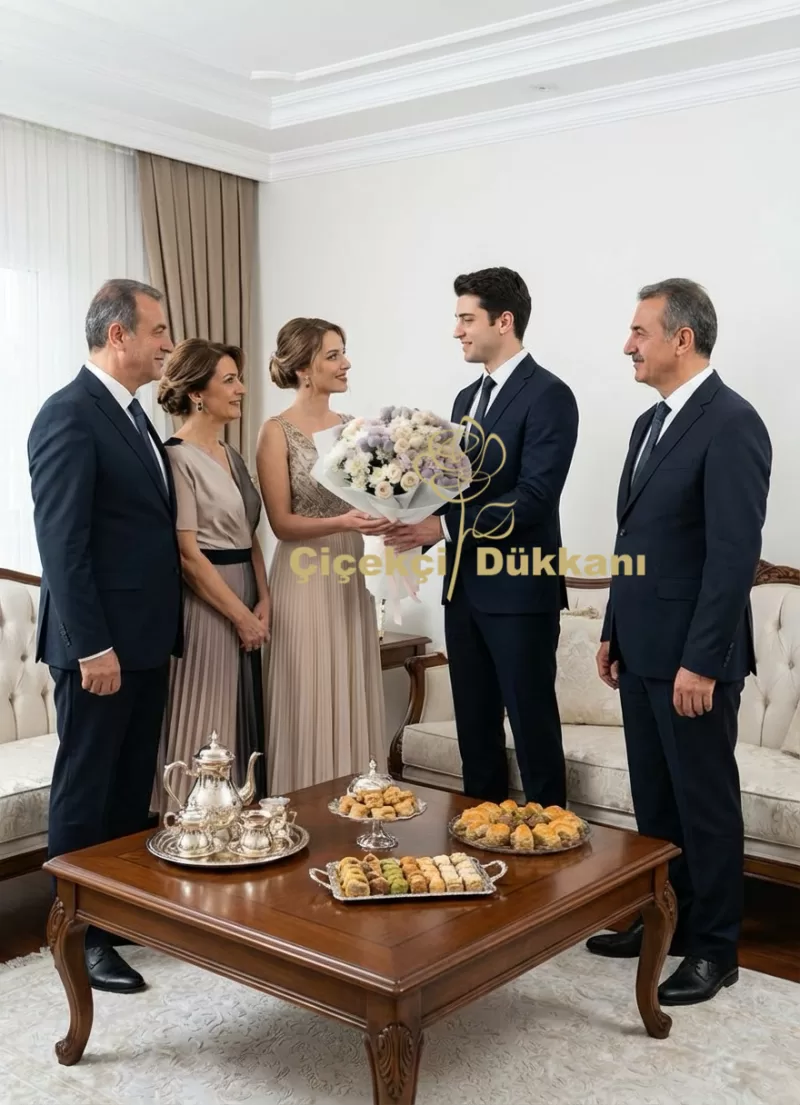 Lila Tonlarda Buket