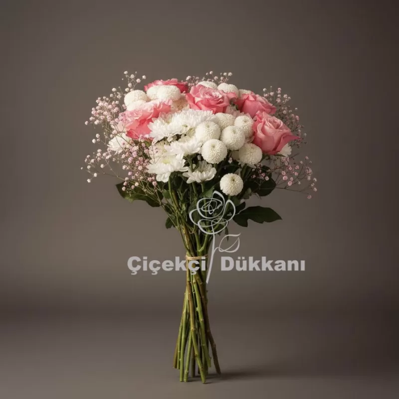 Pembe Beyaz Buket